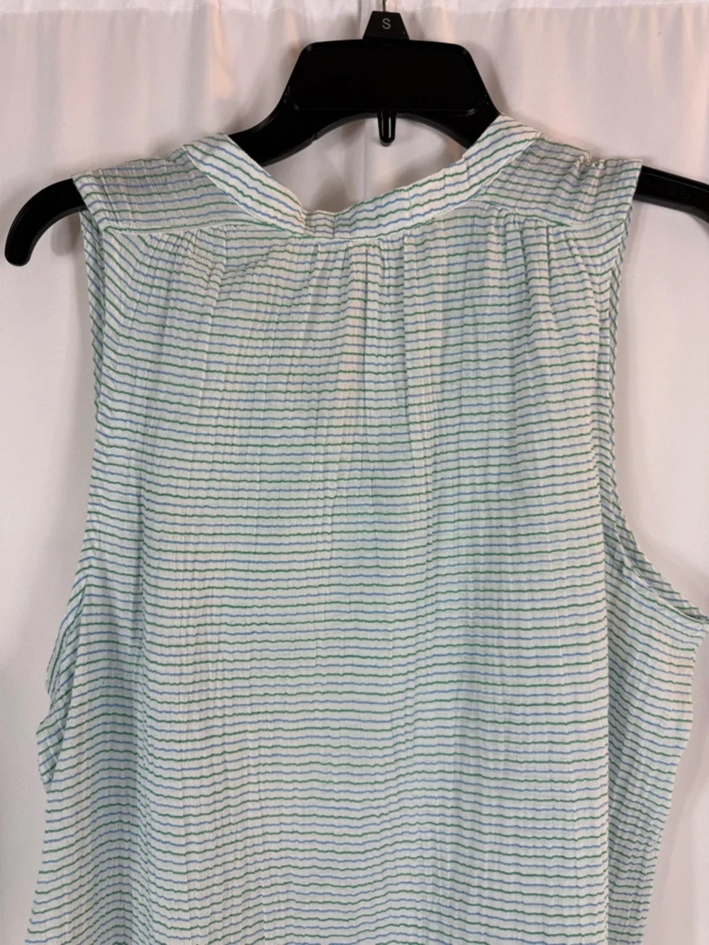 NWT Carve designs Size: M DYLAN TANK Relaxed Fit Tank color: green striped tank - Picture 12 of 15